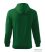 Men hooded zipper sweater bottle green
