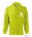 Men Hooded Zipper Sweater Lime