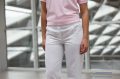 White trouser with rubber waist