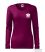 Women's long sleeve slim t-shirt burgundy