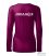 Women's long sleeve slim t-shirt burgundy