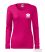 Women's long sleeve slim t-shirt raspberry colour 