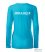 Women's long sleeve slim t-shirt turquoise