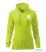 Women's hooded zip sweatshirt lime