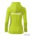 Women's hooded zip sweatshirt lime