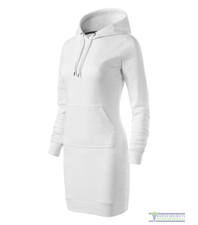 Women's hooded long sweater white