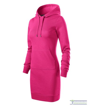 Women's hooded long sweater pink