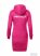 Women's hooded long sweater pink