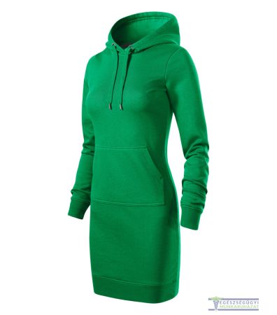 Women's hooded long sweater green