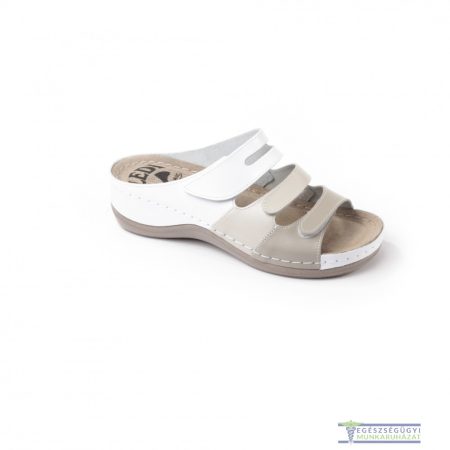 Women's anatomical leather slippers 3 colours velcro