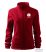 Women's zip-up polar sweater marlboro red