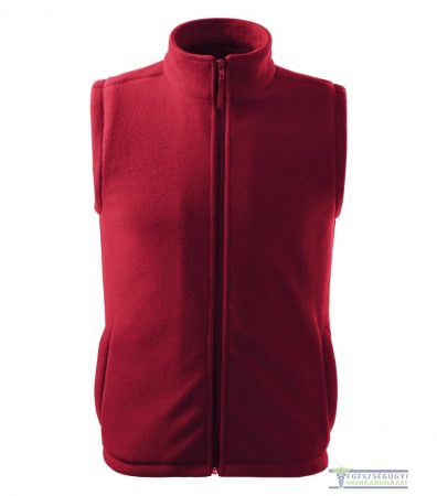 Polár mellény unisex bordó
