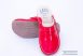 Women's leather clog red