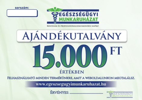 Ajándékutalvány 15.000 Forint értékben