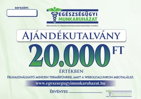 Ajándékutalvány 20.000 Forint értékben 