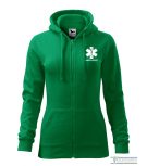 Women's hooded zip sweatshirt 